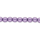 Glasperlen rund - 4 mm - Saturated Metallic Ballet Slipper - PerlineBeads SA