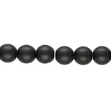 Glasperlen rund - 6 mm - Powdery Jet - PerlineBeads