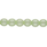 Glasperlen rund - 6 mm - Powdery Pastel Lime - PerlineBeads