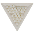 Glasperlen rund - 6 mm - Powdery Pastel White - PerlineBeads
