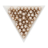 Glasperlen rund - 6 mm - Shiny Beige - PerlineBeads SA