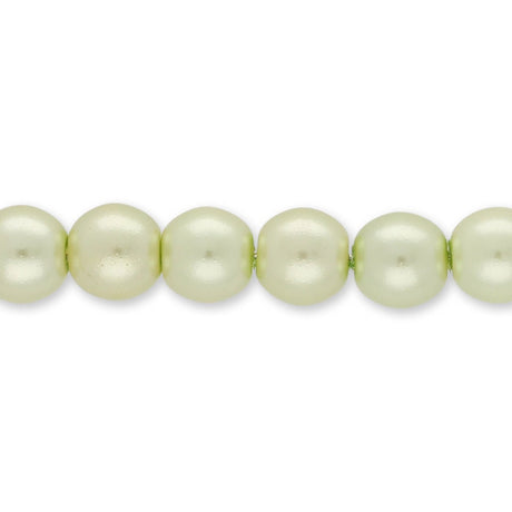 Glasperlen rund - 6 mm - Shiny Mint - PerlineBeads SA