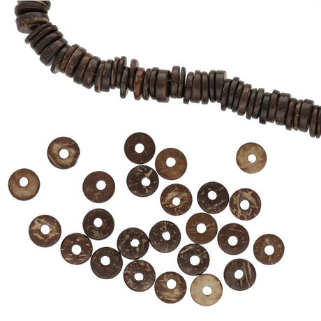 Holzperlen aus Kokosnussholz - 12 mm - PerlineBeads SA