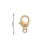 Karabinerverschluss 12 mm – 14K Gold Filled - PerlineBeads