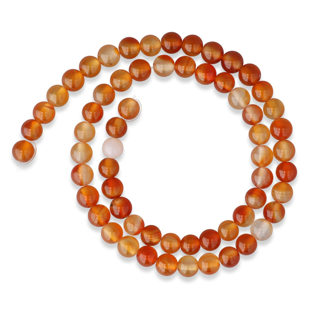 Karneol Perlen · rund · 6 mm - PerlineBeads SA