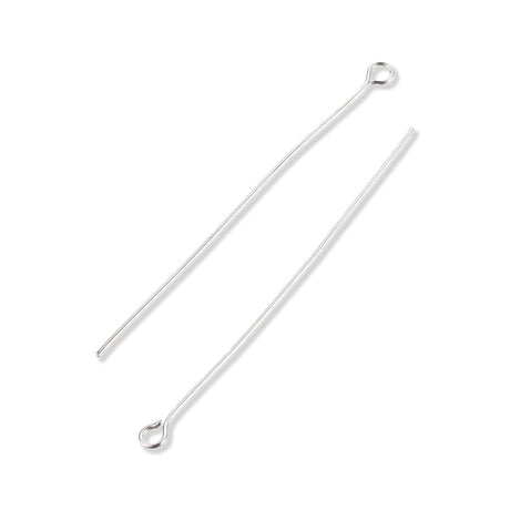 Kettelstift mit Öse 50 mm – Edelstahl - PerlineBeads SA