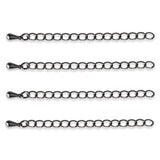 Kettenverlängerung 60 mm – Gunmetal - PerlineBeads SA