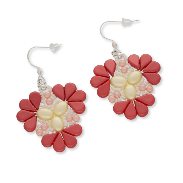 Kit für Ohrringe “Sakura” par Puca® - Koralle - PerlineBeads SA