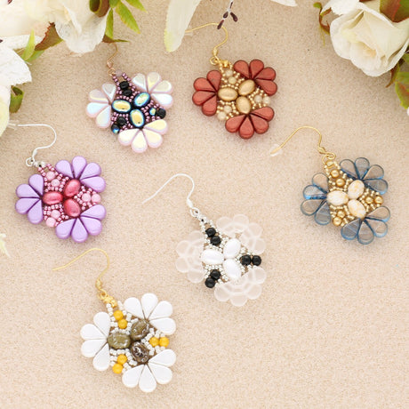 Kit für Ohrringe “Sakura” par Puca® - PerlineBeads