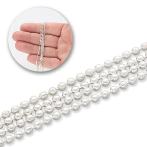 Kugelkette 1.5 mm – Farbe Silber - PerlineBeads SA