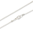 Kugelkette 45 cm mit Karabinerverschluss – Farbe Silber - PerlineBeads SA