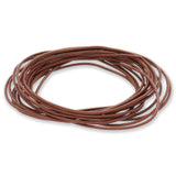 Lederkordel Ø 1 mm - Kokosnussbraun - PerlineBeads SA
