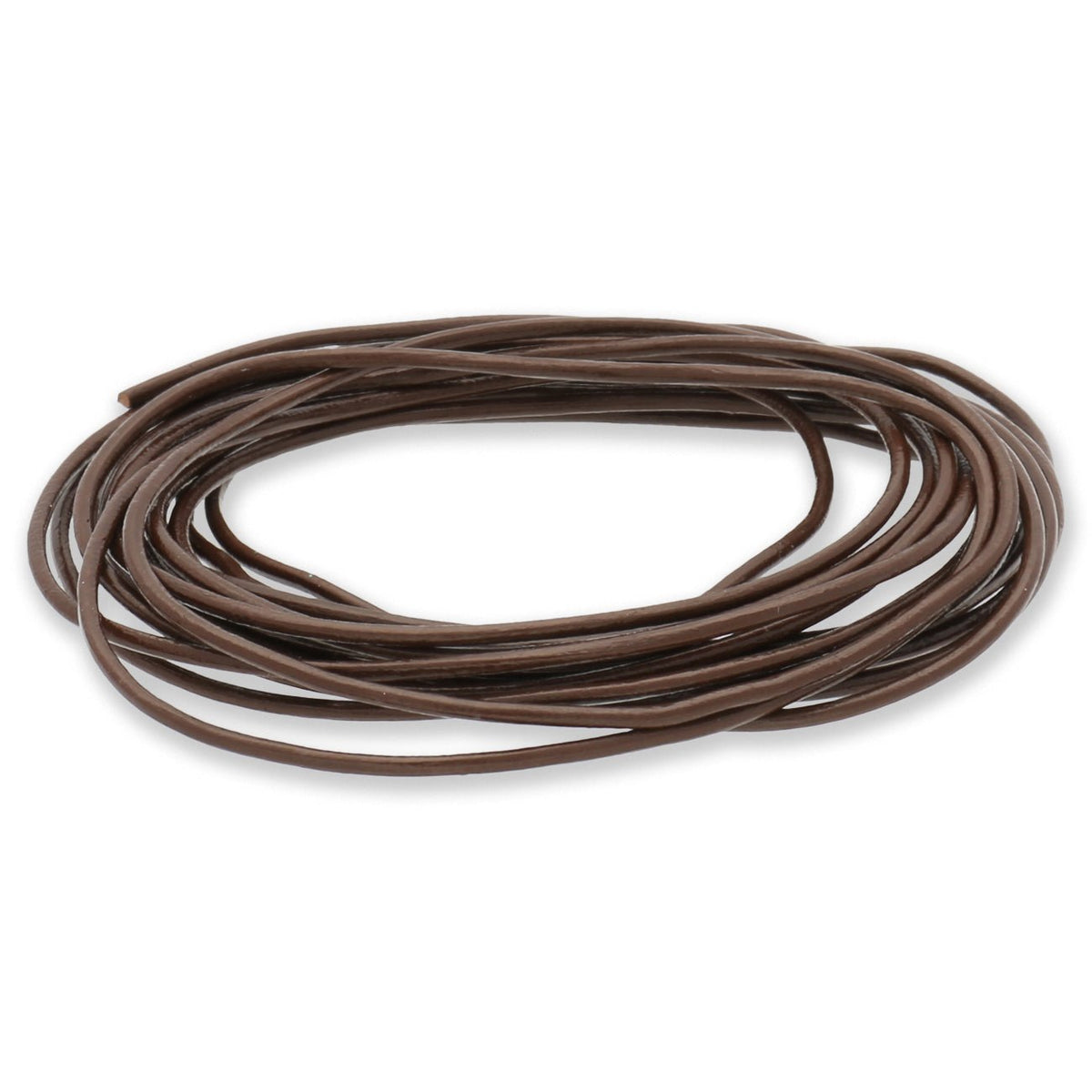 Lederkordel Ø 1 mm - Sattelbraun - PerlineBeads SA