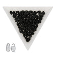 Long Drop Beads 3 x 5.5 mm - Black - PerlineBeads SA