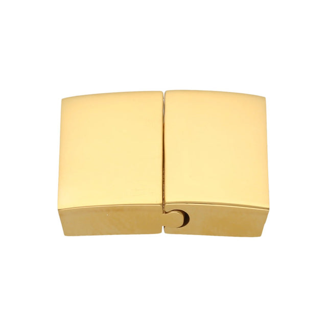 Magnetverschluss Edelstahl rechteckig - Farbe Gold - PerlineBeads