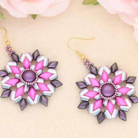 Matubo Rulla Glasperlen - Duet Polychrome Mix Berry & Cream - PerlineBeads