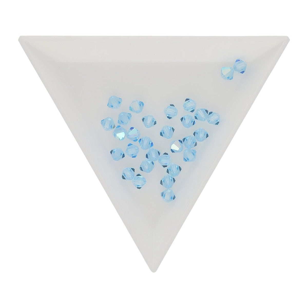 M.C. Doppelkegel 4 mm - Aquamarine AB - PerlineBeads SA