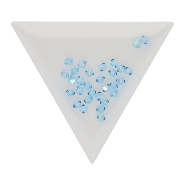 M.C. Doppelkegel 4 mm - Aquamarine AB - PerlineBeads SA