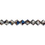 M.C. Doppelkegel 4 mm - Black Diamond AB - PerlineBeads SA