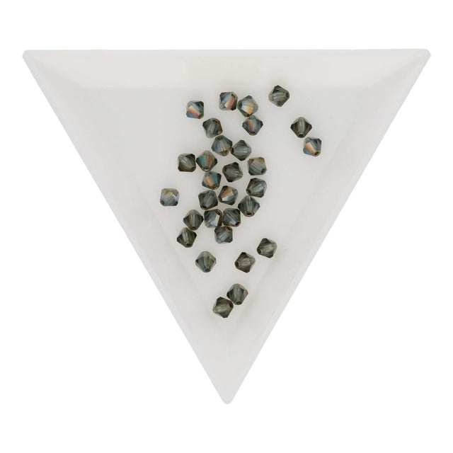 M.C. Doppelkegel 4 mm - Blue Diamond AB - PerlineBeads SA