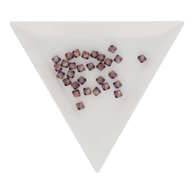 M.C. Doppelkegel 4 mm - Bronze Amethyst - PerlineBeads SA