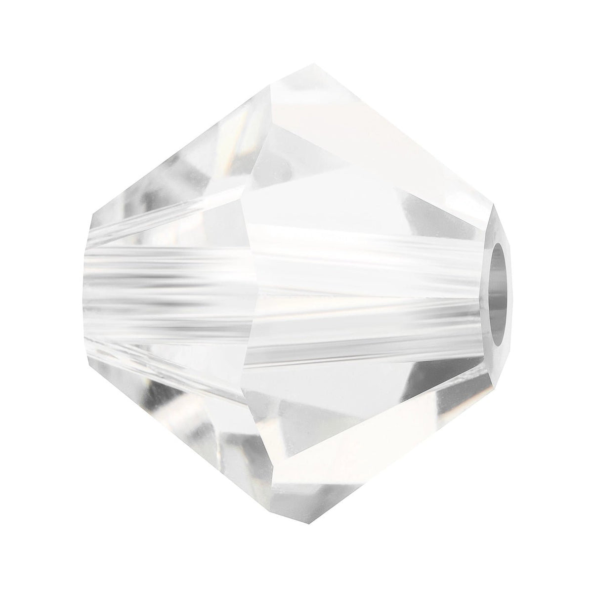 M.C. Doppelkegel 4 mm - Crystal - PerlineBeads SA