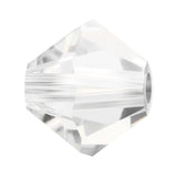 M.C. Doppelkegel 4 mm - Crystal - PerlineBeads SA