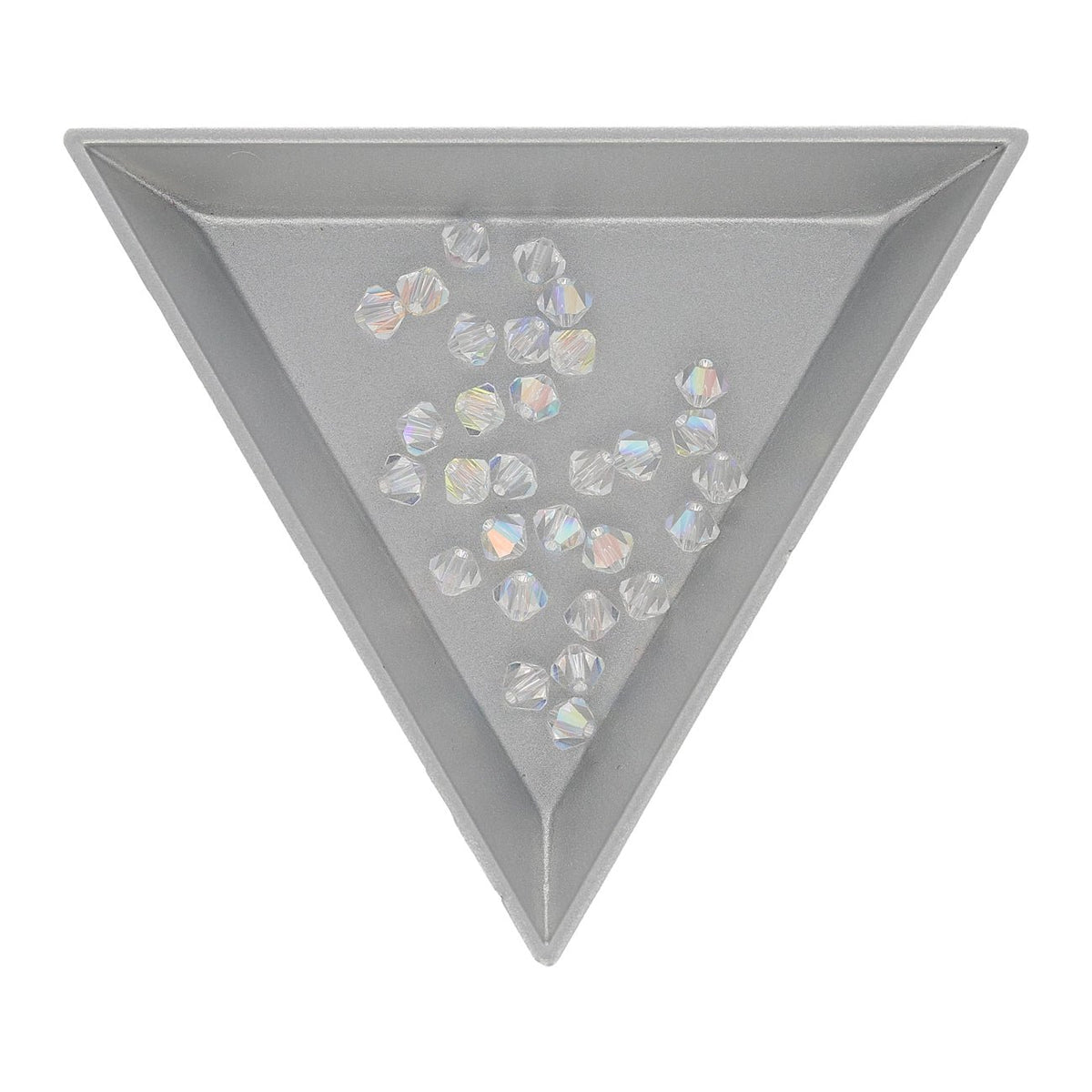 M.C. Doppelkegel 4 mm - Crystal AB - PerlineBeads SA