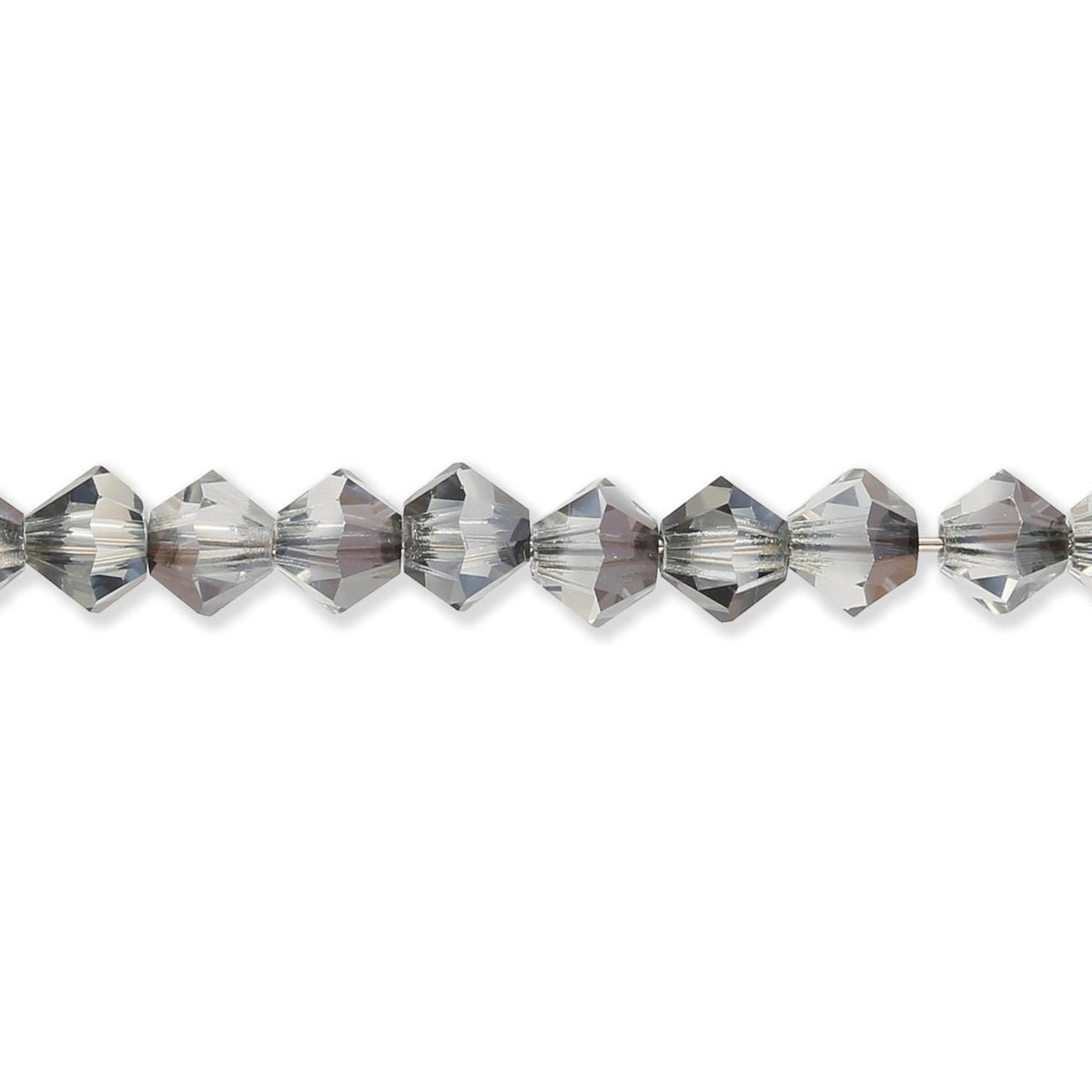 M.C. Doppelkegel 4 mm - Crystal Valentinite - PerlineBeads SA