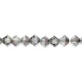 M.C. Doppelkegel 4 mm - Crystal Valentinite - PerlineBeads SA