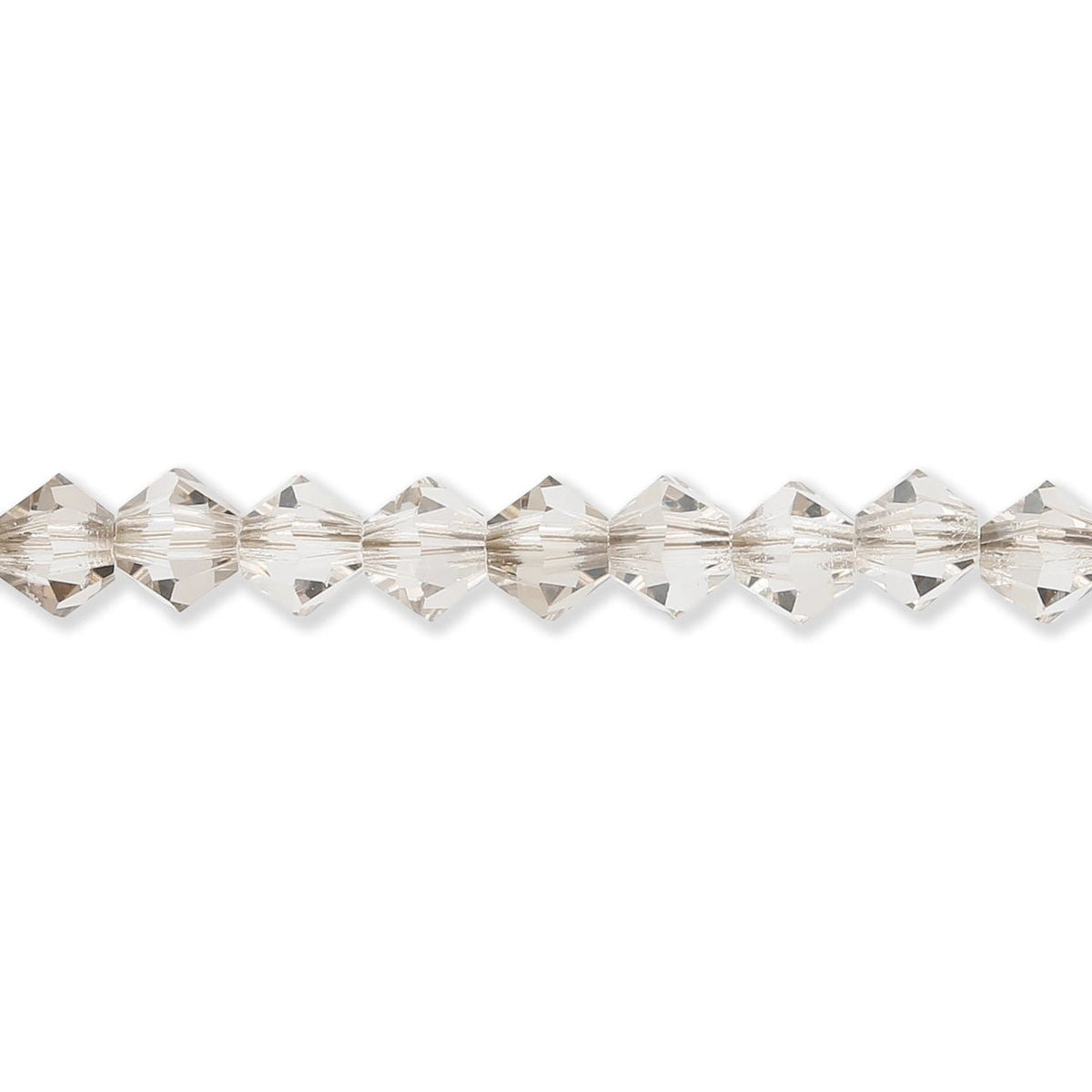 M.C. Doppelkegel 4 mm - Crystal Velvet - PerlineBeads SA