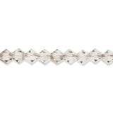 M.C. Doppelkegel 4 mm - Crystal Velvet - PerlineBeads SA
