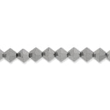 M.C. Doppelkegel 4 mm - Jet Hematite Full - PerlineBeads SA