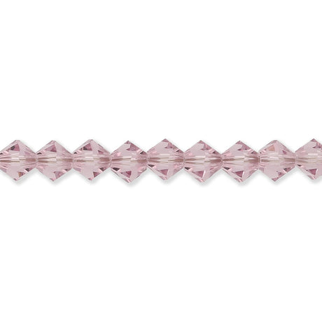 M.C. Doppelkegel 4 mm - Light Amethyst - PerlineBeads SA