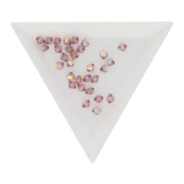 M.C. Doppelkegel 4 mm - Light Amethyst AB - PerlineBeads SA