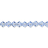 M.C. Doppelkegel 4 mm - Light Sapphire - PerlineBeads SA