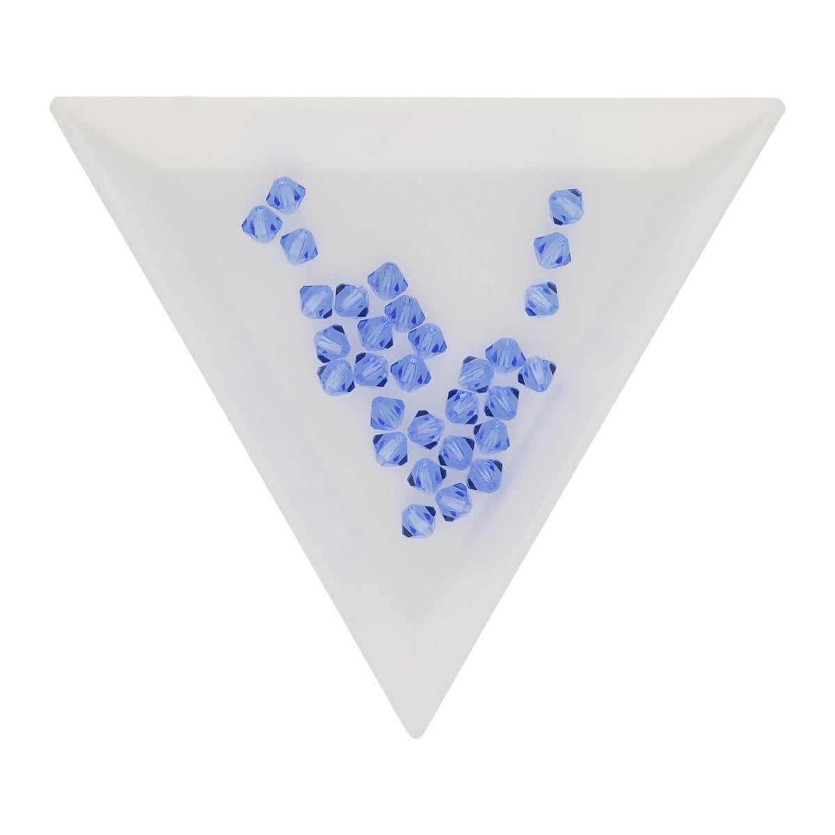 M.C. Doppelkegel 4 mm - Sapphire - PerlineBeads SA