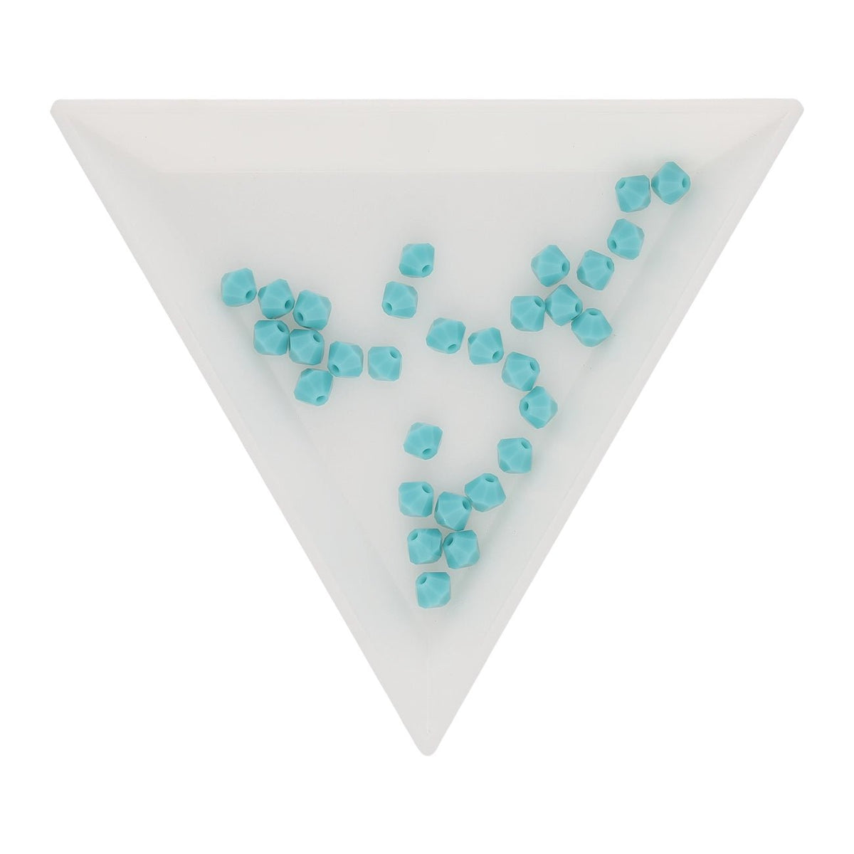M.C. Doppelkegel 4 mm - Turquoise - PerlineBeads SA