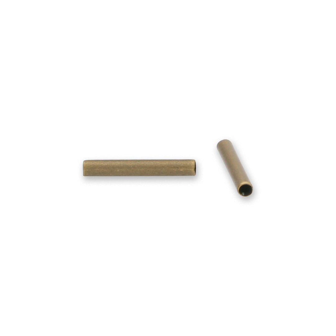 Messing - Rohrperle 10 mm - Bronze antik (20 Stk.) - PerlineBeads SA