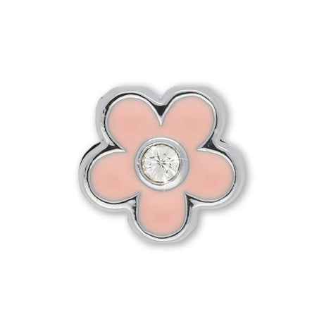 Metallperle Slider «Flower» mit Strass – Funkelnder Blütenzauber - PerlineBeads SA