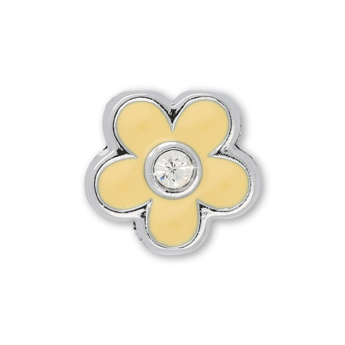 Metallperle Slider «Flower» mit Strass – Funkelnder Blütenzauber - PerlineBeads SA