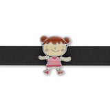 Metallperle Slider «Girl» – Verspielter Akzent - PerlineBeads SA