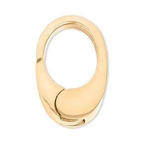 Mini Oval Karabiner – 18K vergoldeter Edelstahl - PerlineBeads SA