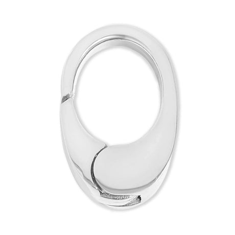 Mini Oval Karabiner – Edelstahl - PerlineBeads SA
