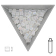 Miyuki Tila bead 5 mm - Matte Transparent Crystal AB - PerlineBeads SA