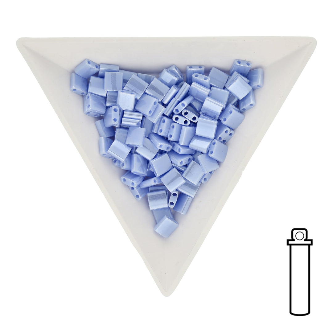 Miyuki Tila bead 5 mm - Opaque Light Periwinkle Luster - PerlineBeads SA