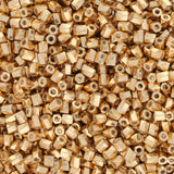 Miyuki Twist Hex Cut 10/0 – Galvanized Gold - PerlineBeads