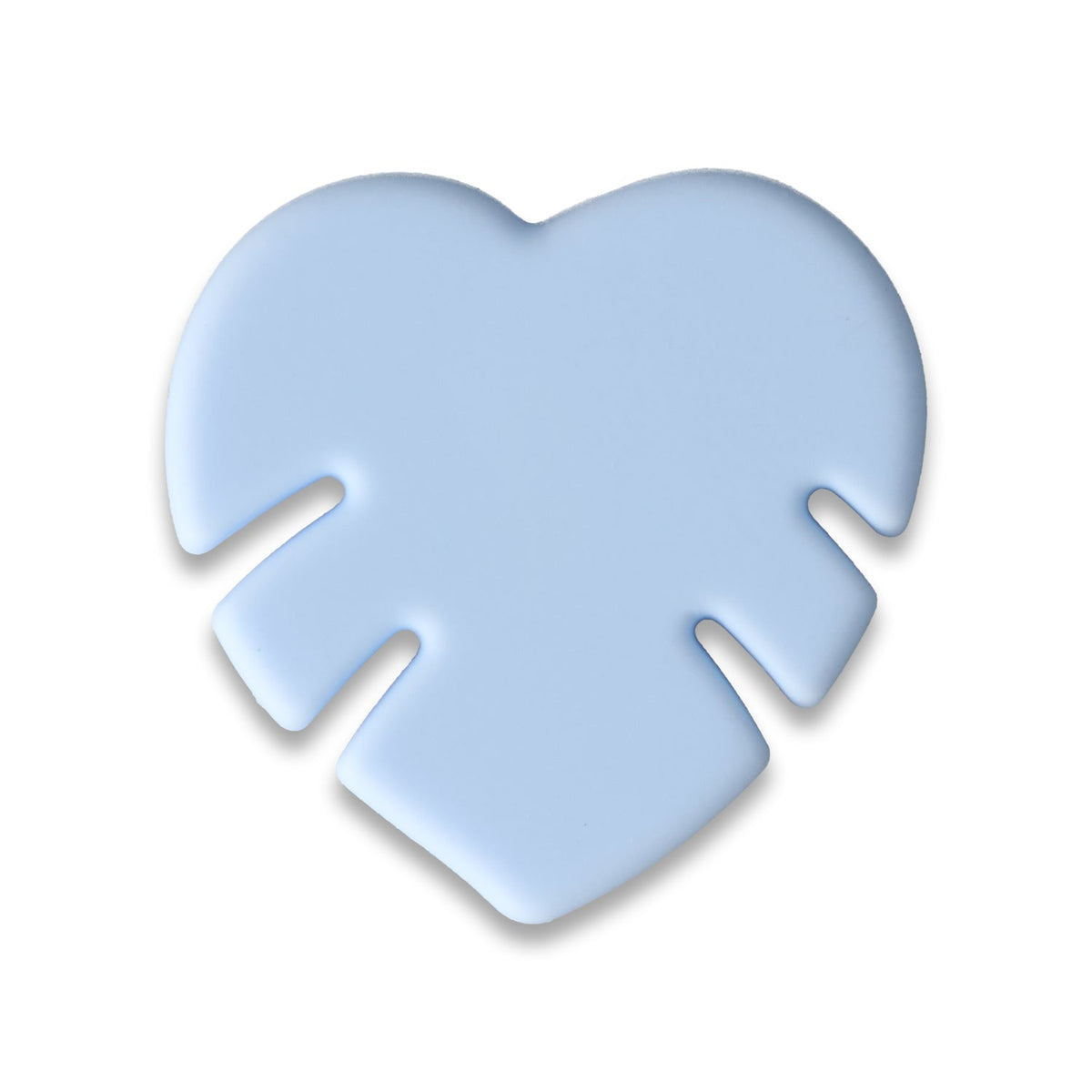 Monstera-Blatt Silikonperle • Herzform, versch. Farben - PerlineBeads SA