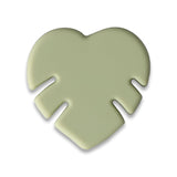 Monstera-Blatt Silikonperle • Herzform, versch. Farben - PerlineBeads SA