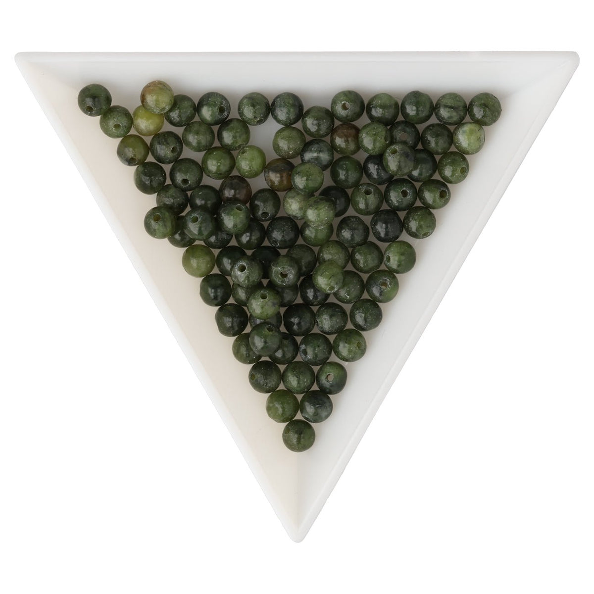 Nephrite Jade Perlen · rund · 4 mm - PerlineBeads SA